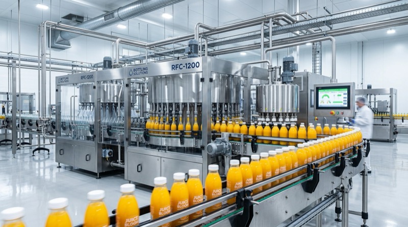 Rotary PP and Glass IV Bottle Line